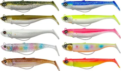 Produktbild von Savage Gear Minnow Weedless - 2 Gummifische + 1 Jigkopf, Größe / Gewicht / Farbe:12.5cm / 28g / Pink Pearl Silver Fluo