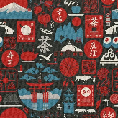 Immagine prodotto di OUTDOOR DECOSTOFFE OXFORD - Motif Japan I DX308