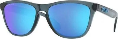 A pair of Oakley sunglasses on a white background.