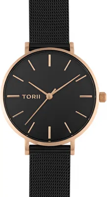 Produktbild von Damenarmbanduhr TORII R33BS.BR in klassischem Schwarz Fashion.