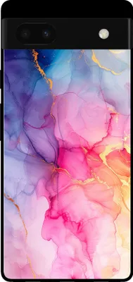 Produktbild von Handyhülle für Google Pixel 6 Pro mit Marmordruck - TPU Backcover Case Marble Design - Regenbogen