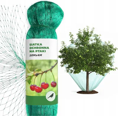 Zdjęcie produktu dla Siatka Na Ptaki Siata Ochronna Przeciw Ptakom Mocna Do Roślin Drzew 10X4M