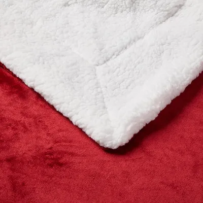 Produktbild von sherpa blanket Flauschige extra weich & warm Wohndecke Flanell Fleecedecke , Falten beständig/Anti-verfärben als Sofadecke oder Bettüberwurf, Größe:150 cm x 200 cm, Farbe:Weinrot