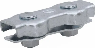 Produktbild von DROMET Duplexklemme ZLS.6 für 6mm Stahlseile M6 Sattelklemme 60mm