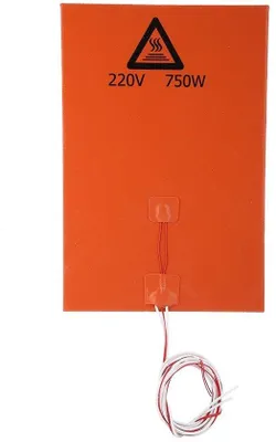 Immagine prodotto di Piastra riscaldante in silicone da 220V, 750W, per stampanti 3D - Elevata efficienza termica