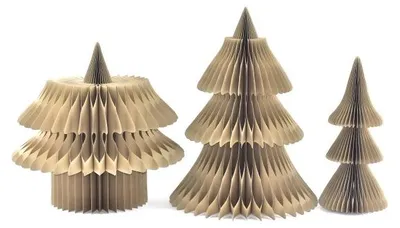 Only Natural – Wabenpapier-Weihnachtsbaum – Pantone No. 14-1316 TCX – 150 cm – Ansicht 2
