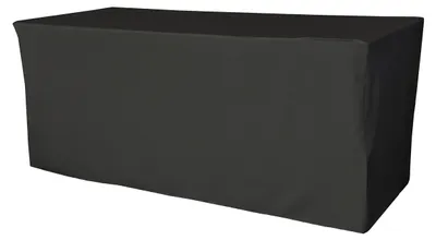 Obrázek produktu pro Elzusha - Obdélníková ubrus z polyesterové keprové tkaniny, černá barva, rozměry 182,9 x 61 cm