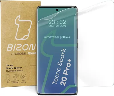 Produktbild von Bizon Glass Hydrogel Front Tecno Spark 20 Pro+ [2 PACK]