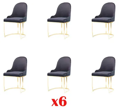 Immagine prodotto di Gruppo da pranzo cucina set sedie seduta imbottitura legno 6x sedie poltrone nuovo