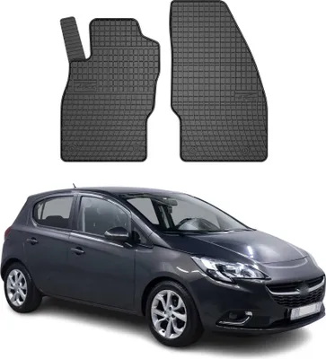 Immagine prodotto di 2014-2019 Opel Corsa tappetini in gomma nera 2 pz