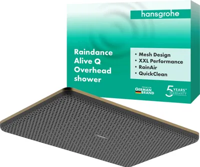 Produktbild von hansgrohe Raindance Alive Q Kopfbrause, 210/340 1jet, Brushed Bronze, 1 Stk.