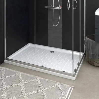 Immagine prodotto di The Living Store Piatto doccia antiscivolo bianco 80x120x4 cm ABS
