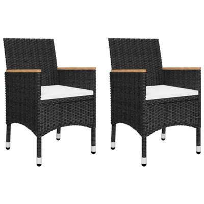 Immagine prodotto di vidaXL Set da pranzo da giardino 5 pezzi nero
