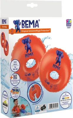 Obrázek produktu pro Happy People - Plovací pomůcka BEMA® - Protection+ pro děti ve věku 3-6 let (kulatá, s pěnovým jádrem, 25 cm)
