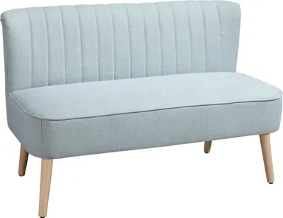 Produktbild von HOMCOM Sofa 2-Sitzer Stoffsofa Couch Polstersofa Loungesofa breit Hellgrün