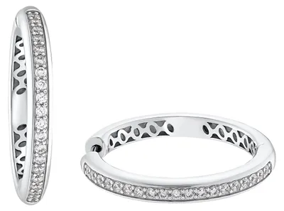 Produktbild von JOOP! Damen Creolen 2030954 Zirkonia Silber 925