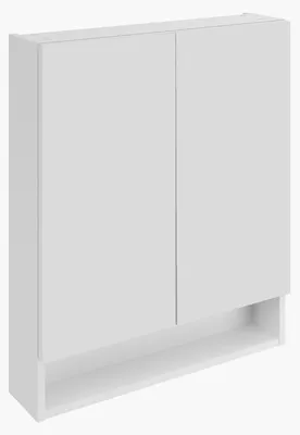 Produktbild von Fackelmann Toilettenschrank 71 x 60 x 15 cm Weiß matt, Badschrank mit offenem Fach, Hängeschrank für Badezimmer mit Stauraum