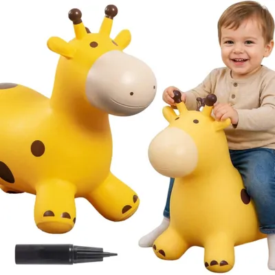 Obrázok produktu pre WOOPIE Trampolína s gumou, žltá, s pumpou