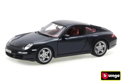 Produktbild von Bburago - Modellauto - Porsche 911 Carrera S (schwarz, Maßstab 1:24)