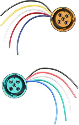 Produktbild von Bajonett Stecker 5 polig Kabel 15cm Rückleuchten Bajonettverbinder L und R AS
