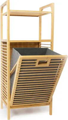 Produktbild von osoltus Badregal Wäschekorb natur Wäschesammler Wäschebox EDGE