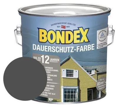 Produktbild von BONDEX Holzfarbe-Dauerschutzfarbe RAL 7016 anthrazit 2,5 L