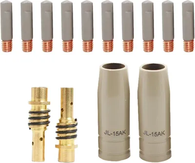 Imagen del producto de Kit de protección para boquillas de soldadura, de 14 piezas, con revestimiento resistente al calor, para equipos de soldadura