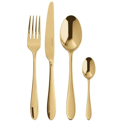 Zdjęcie produktu dla Sambonet Velvet Edelstahl/PVD Gold Besteck 24tlg.Vh. S0196-S00017-S0037 52712G81