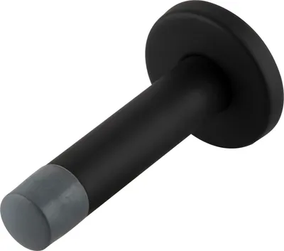 Produktbild von SOLIDO Wandtürpuffer - ø 20 mm, mit Gummikappe, Türpuffer Gesamtlänge 10 cm, schwarz