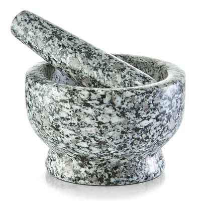 Produktbild von Zeller Mörser & Stößel-Set, Granit, grau Ø13x8