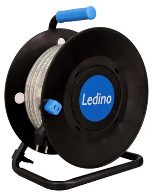 Zdjęcie produktu dla Taśma LED, aluminium, biała, zwijacz kabla, IP65, L 25 m
