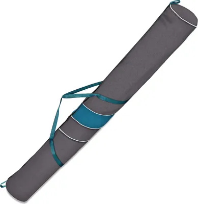 Produktbild von Skitasche, 170 cm, Len Turquoise, Skisack für 1 Paar Ski, Lang Ski Bag, leicht, wasserdicht [053]
