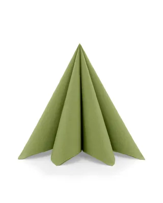 Produktbild von Sovie HORECA Serviette in Oliv aus Linclass® Airlaid 40 x 40 cm, 50 Stück