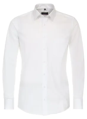 Produktbild von Redmond - Modern Fit - Herren Langarm Hemd in verschiedenen Farben (140110), Größe:L, Farbe:Weiß(0)