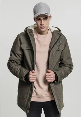 Zdjęcie produktu dla Urban Classics TB1464 Parka, kolor zielony, rozmiar S (dla mężczyzn)