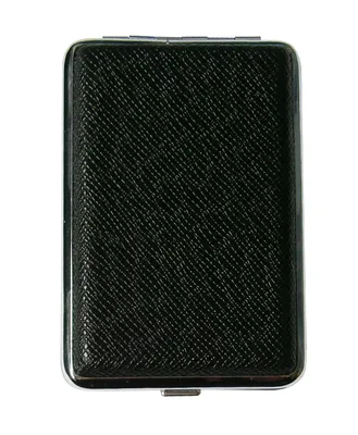 Produktbild von ZIGARETTENETUI für 12 Zigaretten Carbon Leder Etui Zigarettenbox Zigarettendose Case Box Dose 04 (Schwarz)