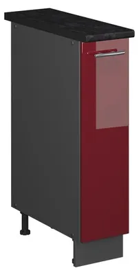 Produktbild von Apothekerschrank Vicco Fame-Line Bordeaux Hochglanz/Anthrazit 20 cm, AP Anthrazit, Model 62105