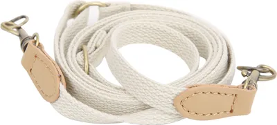 Produktbild von Taschenriemen, verstellbarer Ledergurt 29,5  48 Zoll, handgefertigtes Umhängeband, DIY Handtaschen Zubehör mit bronzenen Teilen (Beige)