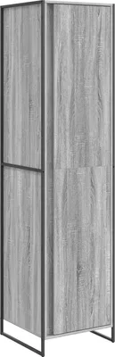 Produktbild von vidaXL Warderobe mit Tür Graues Sonoma 50 x 50 x 200 cm Holzwerkstoff