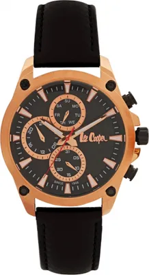 Produktbild von Herrenuhr LEE COOPER LC06743.451 in schwarzem Fashion als Geschenk.