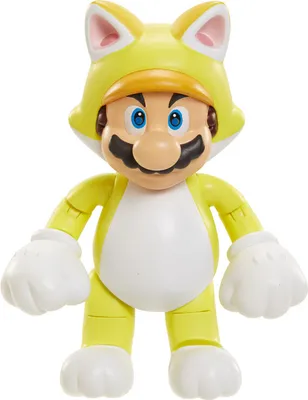 Produktbild von Nintendo Super Mario Figur Cat Mario with Superball, 10 cm