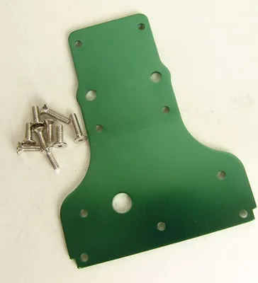 Produktbild von Krick Getriebeschutzplatte Aluminium grün
