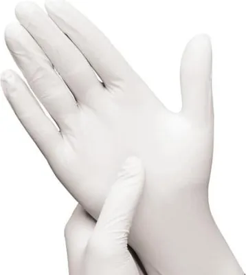 Produktbild von Hynex Nitril-Handschuhe Puderfrei Weiß - 10 x 100 Stück