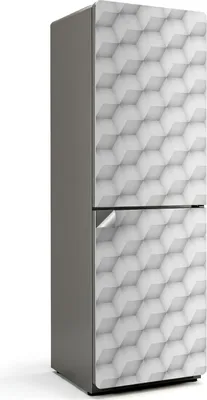 Produktbild von Geometrisches 3D-Muster – Kühlschrank Aufkleber – Klebefolie Kühlschrank – Kühlschrank Nachbildung – Kühlschrankfolie selbstklebend – Küchen Nachbildungation – 60x180 cm