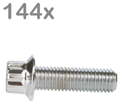Obrázek produktu pro 144 ráfkových šroubů M7x24 z chromované oceli pro ráfky BBS, Rial, Schmidt, O.Z. a Dynatech Carline