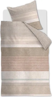 Produktbild von Beddinghouse Renforcé-Bettwäsche-Garnitur Lin Farbe Terra Größe 135x200