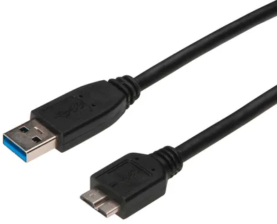 Obrázok produktu pre Digitus AK-300116-018-S, 1,8 m, USB A, Micro-USB B, USB 3.2 Gen 1 (3.1 Gen 1), Samec/samec, Čierna