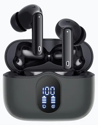 Productafbeelding van Siltcon® Bluetooth Oordopjes - Noise Cancelling ANC+ENC - Bluetooth 5.3 - Universeel - Zwart