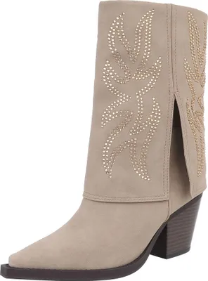 Produktbild von Ital-Design Damen Stiefel High-Heel Stiefel  Lederoptik Western- & Bikerstiefel 87740377 Beige Gr.  37