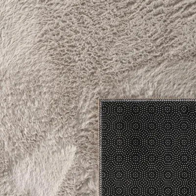 Produktbild von Teppich beige weich pflegeleicht saugrobotergeeignet für Wohnbereiche Größe - 120 cm Rund